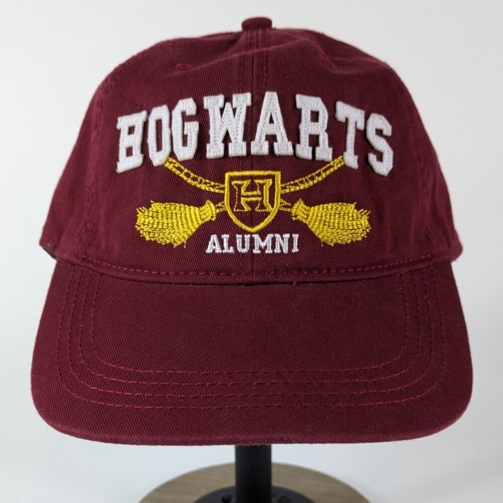 Official Harry Potter Alumni Hat Hogwarts Cap Dad Cap Burgundy Adjustable Adult